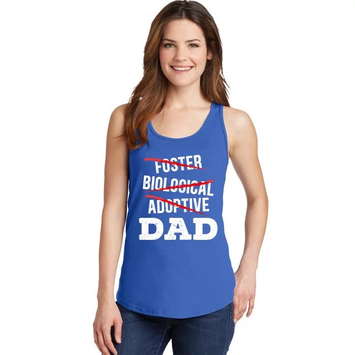 Adoptive Dad Adoption Announcet Foster Father Gotcha Day Meaningful Gift Ladies Essential Tank