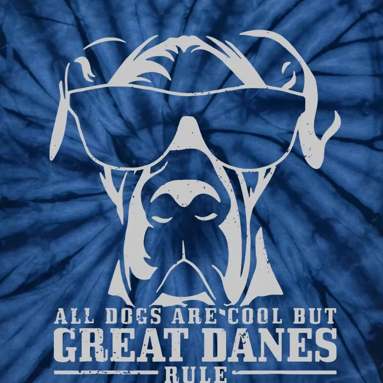 All Dogs Are Cool Great Danes Tie-Dye T-Shirt