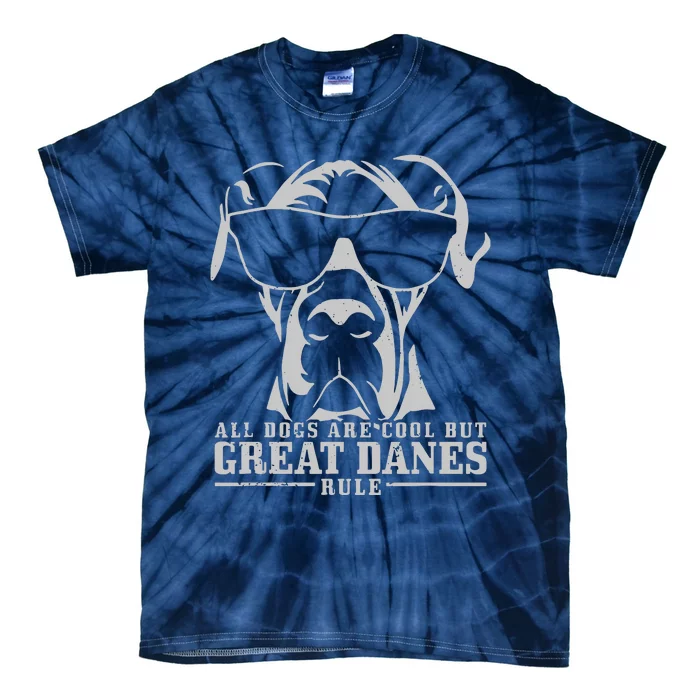 All Dogs Are Cool Great Danes Tie-Dye T-Shirt