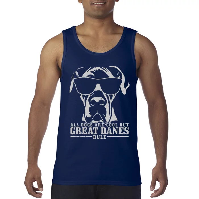 All Dogs Are Cool Great Danes Tank Top