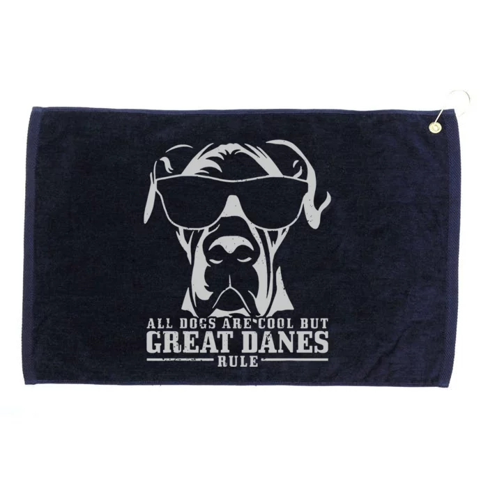 All Dogs Are Cool Great Danes Grommeted Golf Towel