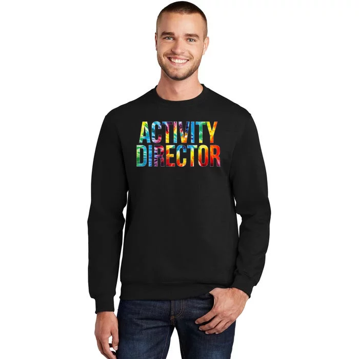 Activity Director Appreciation Day Tie Dye  For Work Sweatshirt