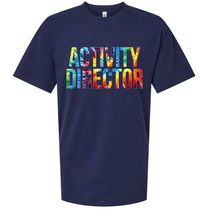 Activity Director Appreciation Day Tie Dye  For Work Sueded Cloud Jersey T-Shirt