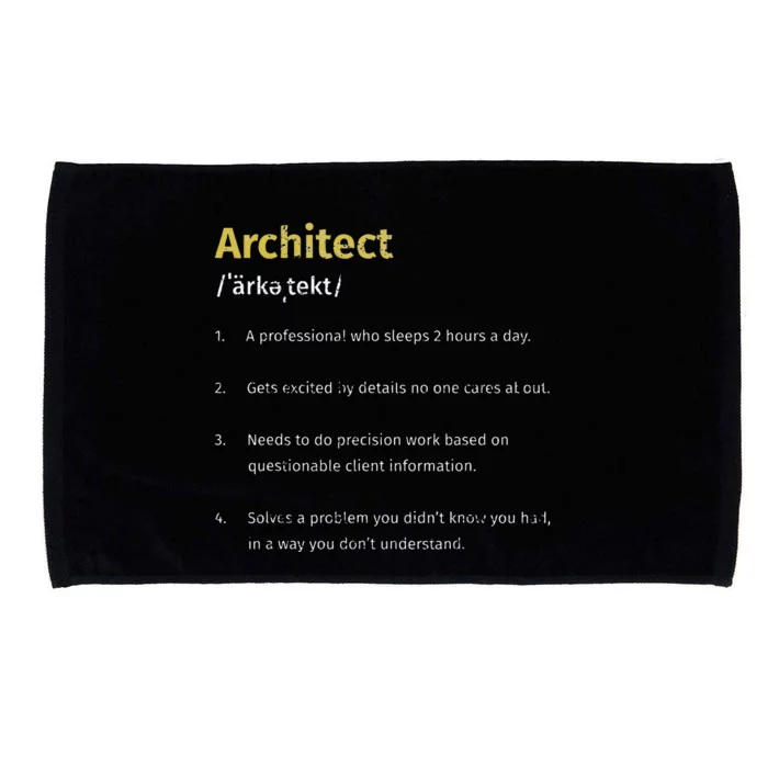 Architect Definition Architectures Funny Architect Students Microfiber Hand Towel