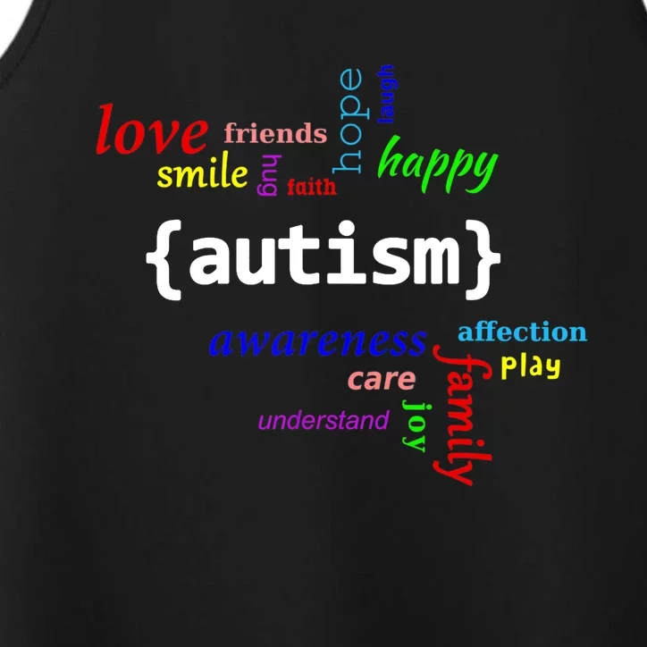 Autism Design Autism Awareness Design Performance Tank