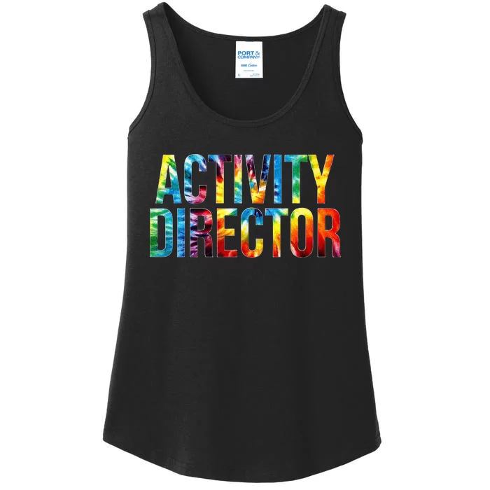 Activity Director Appreciation Day Tie Dye Women For Work Ladies Essential Tank