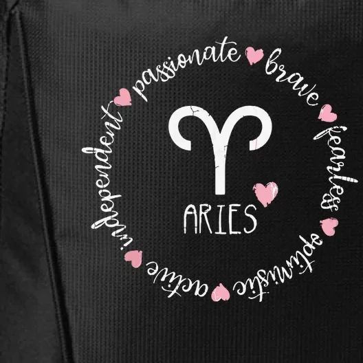 Aries Description Apparel Men Women Funny Zodiac Sign Gift City Backpack