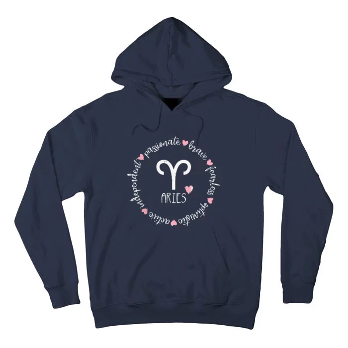 Aries Description Apparel Men Women Funny Zodiac Sign Gift Tall Hoodie