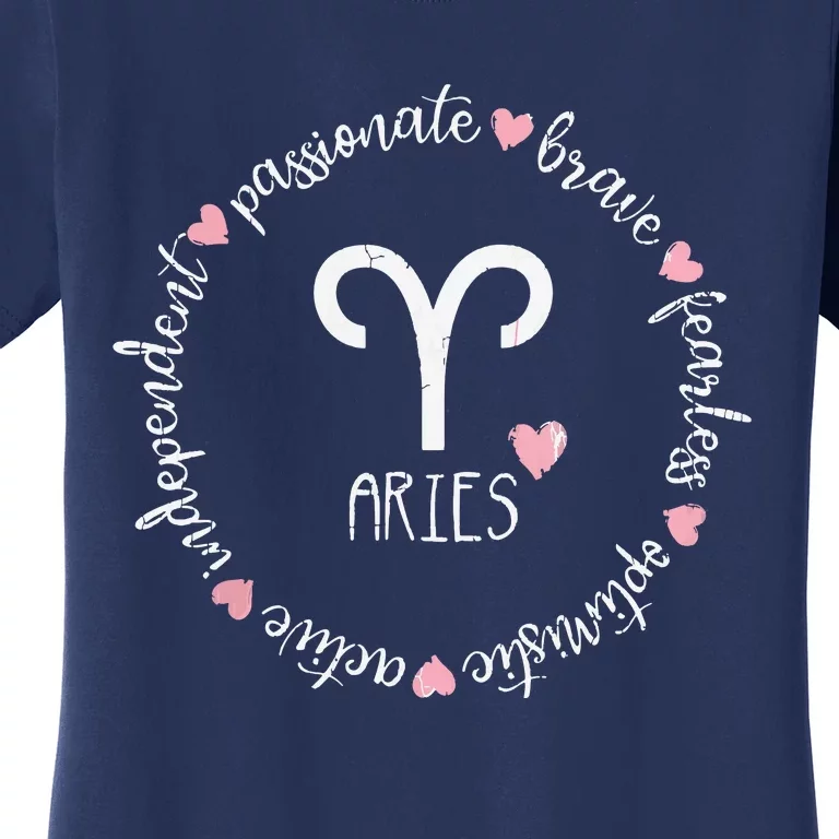 Aries Description Apparel Men Women Funny Zodiac Sign Gift Women's T-Shirt