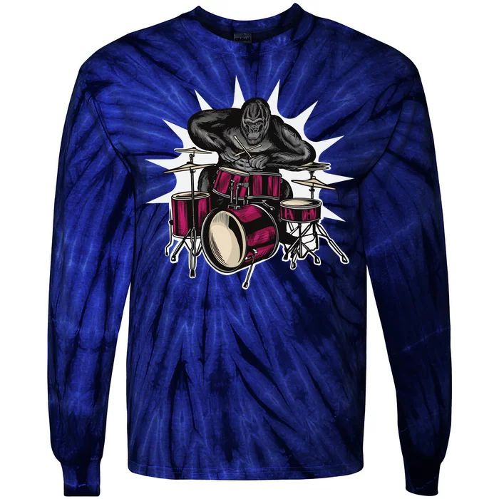 Ape Drummer Tie-Dye Long Sleeve Shirt