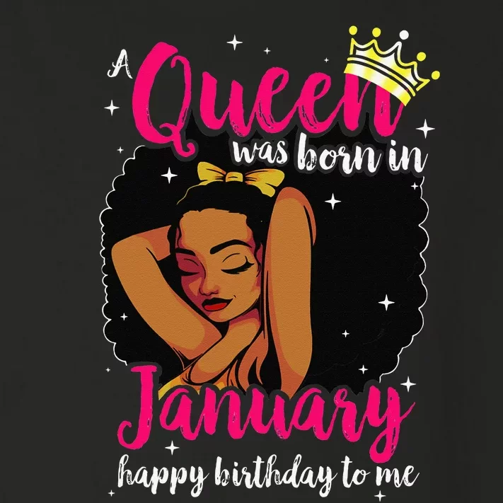 Afro Diva A Queen Was Born In January Happy Birthday To Me Toddler Long Sleeve Shirt