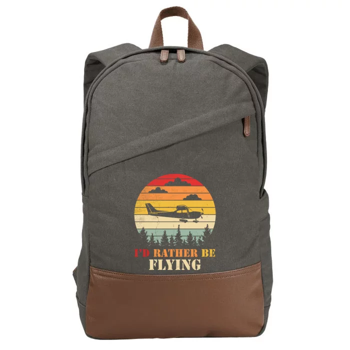 Airplane Decoration Aviation Decor Aviation Quotes Bag Cotton Canvas Backpack