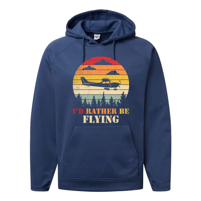 Airplane Decoration Aviation Decor Aviation Quotes Bag Performance Fleece Hoodie