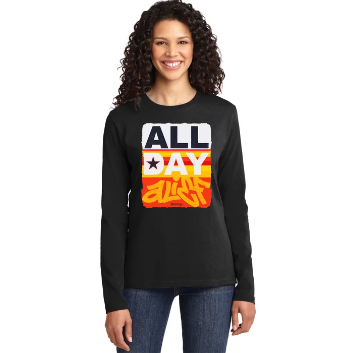 All Day Alief Ladies Long Sleeve Shirt