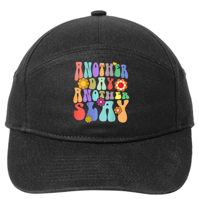 Another Day Another Slay Groovy Inspired Positive Vibes 7-Panel Snapback Hat