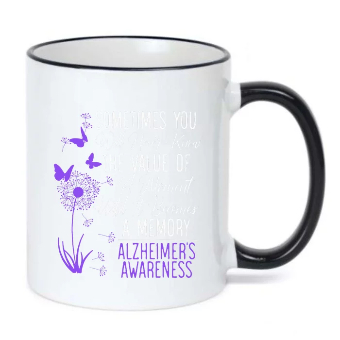 AlzheimerS Disease Awareness Dementia I Wear Purple Black Color Changing Mug