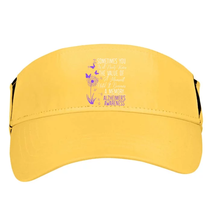 AlzheimerS Disease Awareness Dementia I Wear Purple Adult Drive Performance Visor