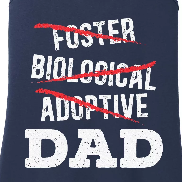 Adoptive Dad Adoption Announcement Foster Father Gotcha Day Ladies Essential Tank