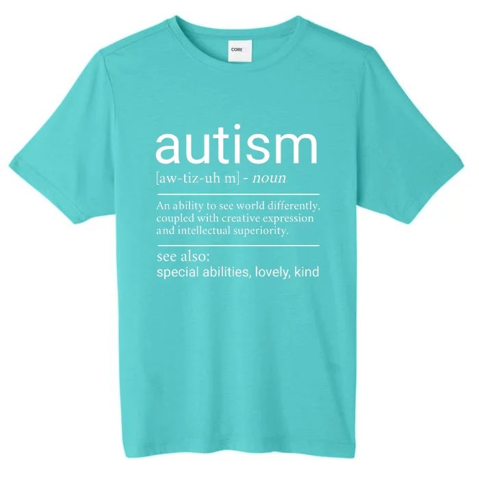 Autism Definition Autism Awareness ChromaSoft Performance T-Shirt