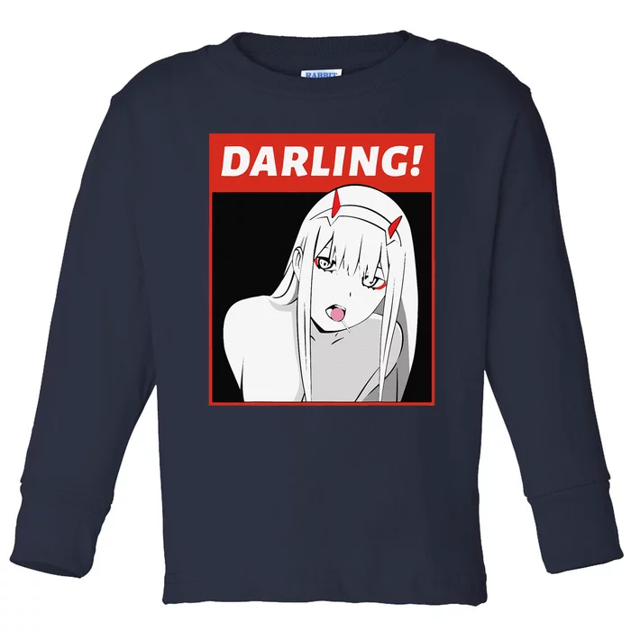 Anime Darling Arigato Senpai Hentai Toddler Long Sleeve Shirt