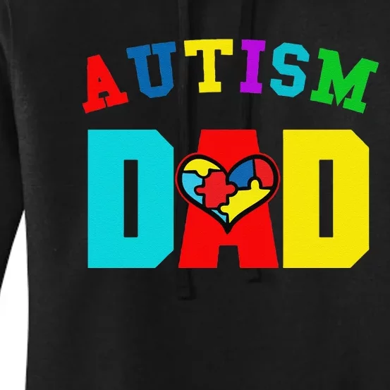 Autism Dad Apparel Dad Autism Awareness Women's Pullover Hoodie