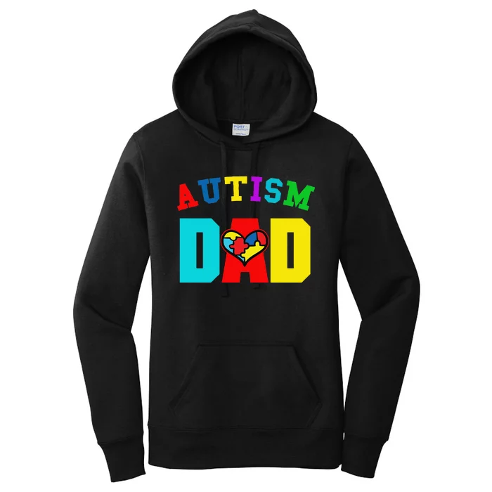 Autism Dad Apparel Dad Autism Awareness Women's Pullover Hoodie