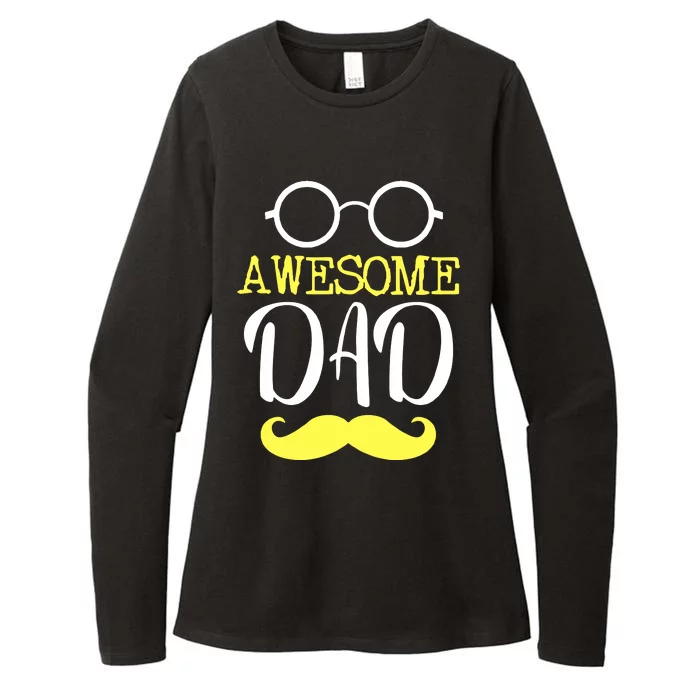 Awesome Dad Womens CVC Long Sleeve Shirt