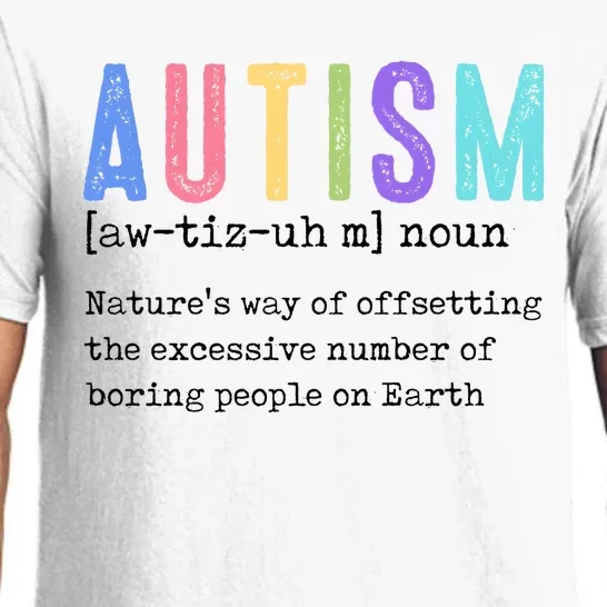 Autism Definition Autism Awareness Supporter Pajama Set