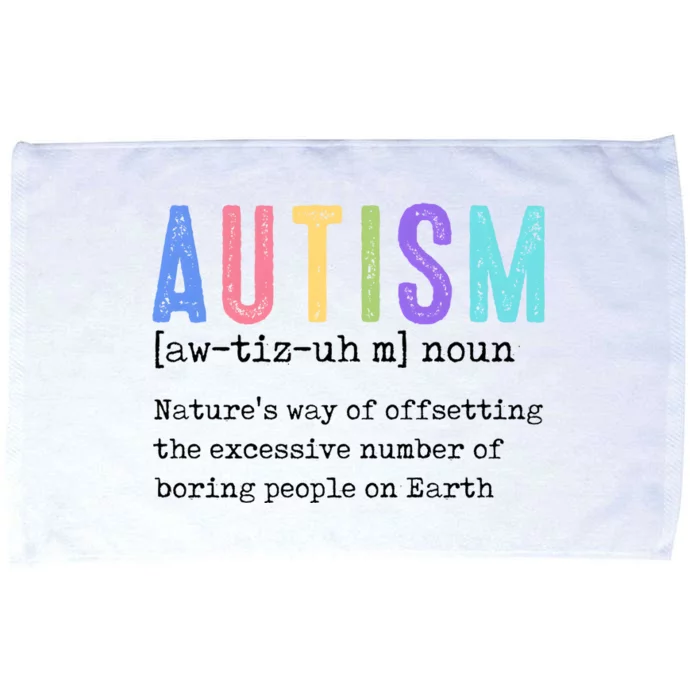 Autism Definition Autism Awareness Supporter Microfiber Hand Towel