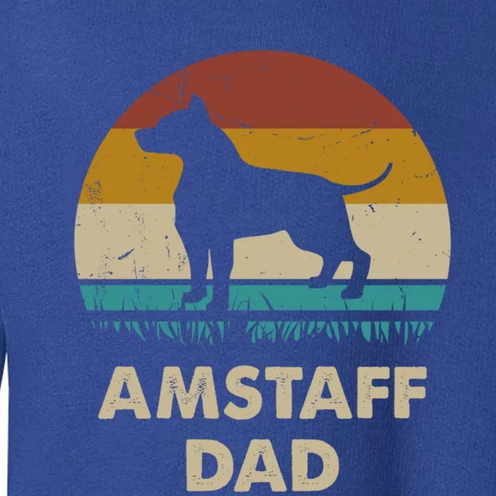 Amstaff Dad American Staffordshire Terrier Dog Lovers Gift Cute Gift Toddler Sweatshirt