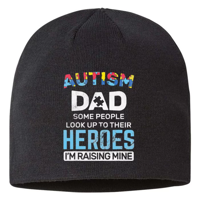 Autism Dad Autism Awareness Autistic Spectrum ASD 8 1/2in Sustainable Knit Beanie