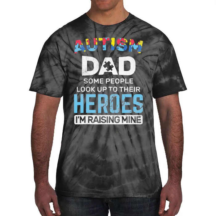 Autism Dad Autism Awareness Autistic Spectrum ASD Tie-Dye T-Shirt