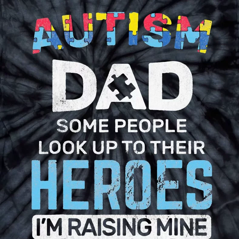 Autism Dad Autism Awareness Autistic Spectrum ASD Tie-Dye T-Shirt