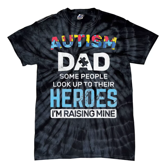 Autism Dad Autism Awareness Autistic Spectrum ASD Tie-Dye T-Shirt