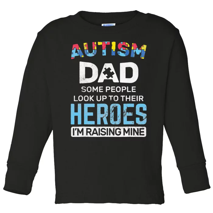 Autism Dad Autism Awareness Autistic Spectrum ASD Toddler Long Sleeve Shirt