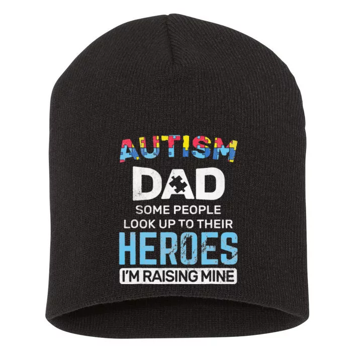 Autism Dad Autism Awareness Autistic Spectrum ASD Short Acrylic Beanie