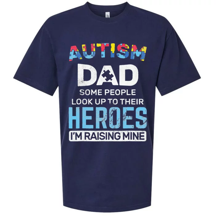 Autism Dad Autism Awareness Autistic Spectrum ASD Sueded Cloud Jersey T-Shirt