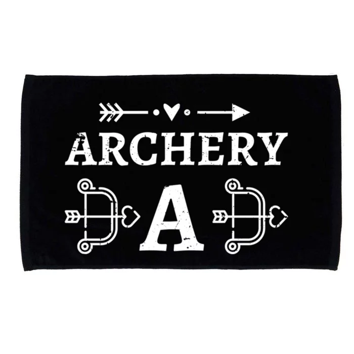 Archery Dad Archer Bow Arrow Father's Day Sports Lover Gift Microfiber Hand Towel