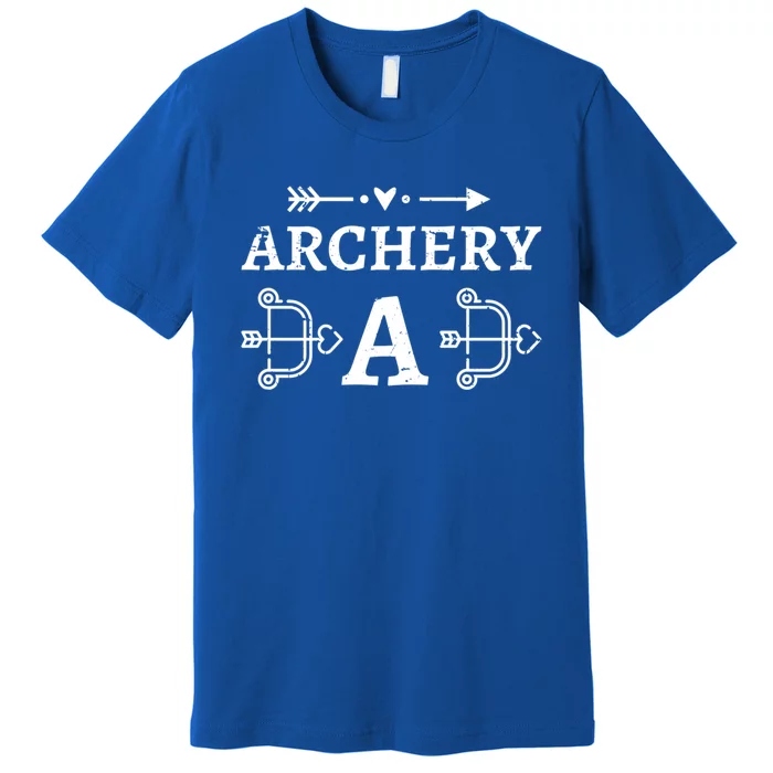 Archery Dad Archer Bow Arrow Father's Day Sports Lover Gift Premium T-Shirt