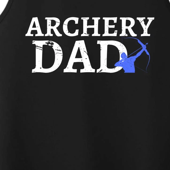 Archery Dad Archer Bow Arrow Father's Day Sports Lover Cute Gift Performance Tank