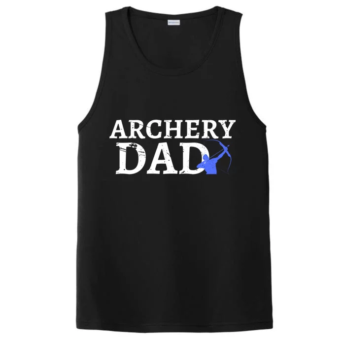 Archery Dad Archer Bow Arrow Father's Day Sports Lover Cute Gift Performance Tank