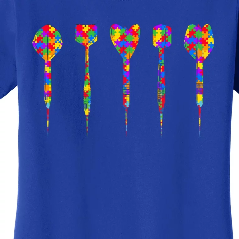 Autism Darts Acceptance Awareness Tee For Darts Lovers Funny Gift Women's T-Shirt