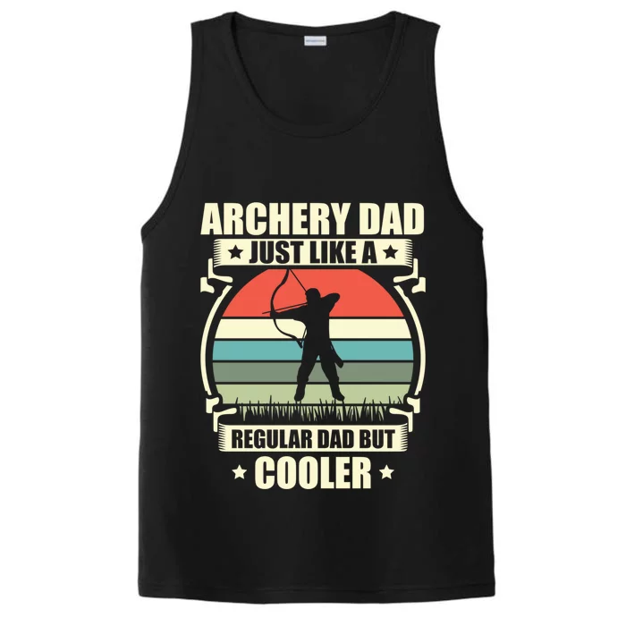 Archery Dad Archer Lover Bow Fathers Day Gift Performance Tank