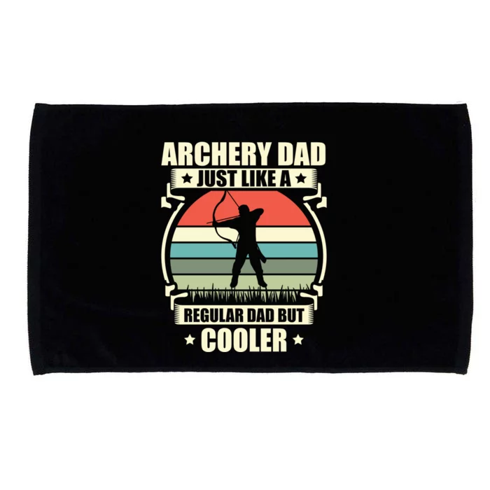 Archery Dad Archer Lover Bow Fathers Day Gift Microfiber Hand Towel