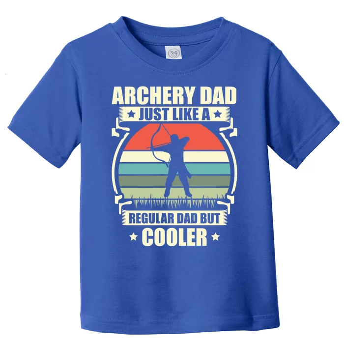 Archery Dad Archer Lover Bow Fathers Day Gift Toddler T-Shirt