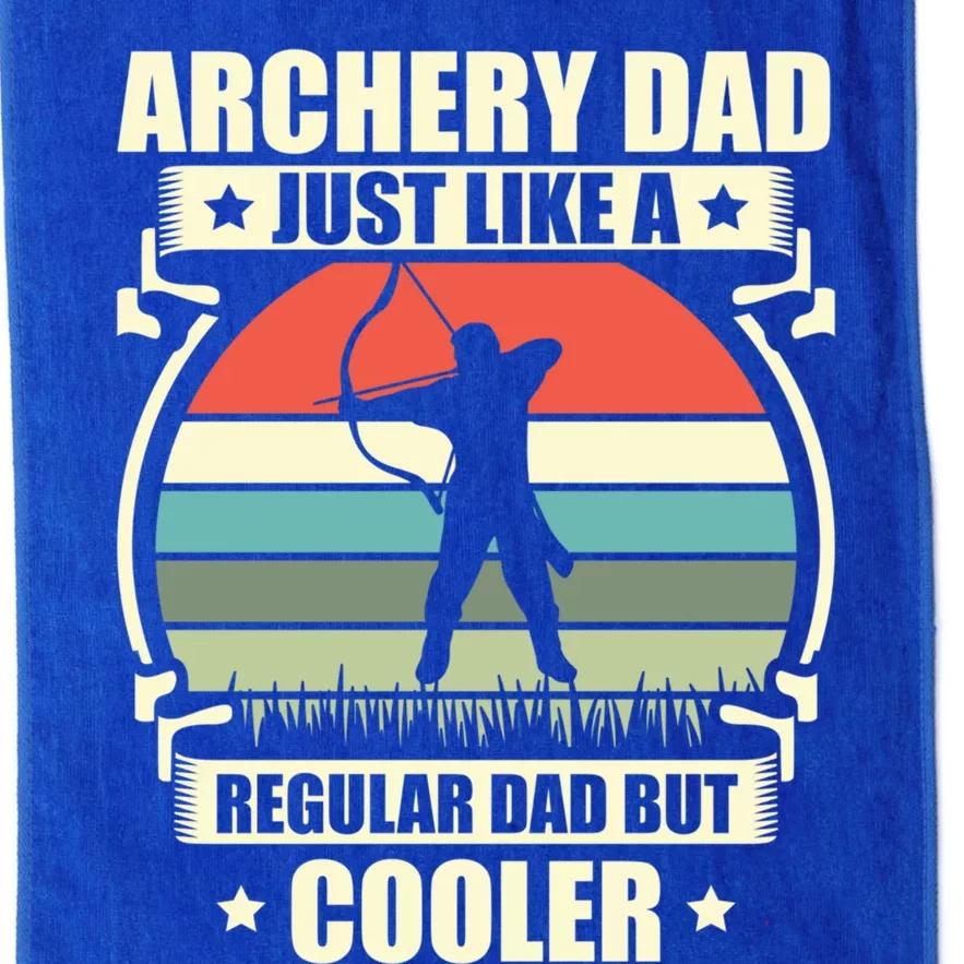 Archery Dad Archer Lover Bow Fathers Day Gift Platinum Collection Golf Towel