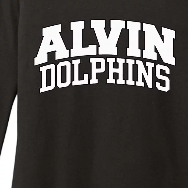 Alvin Dolphins Womens CVC Long Sleeve Shirt