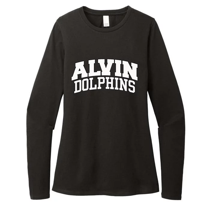 Alvin Dolphins Womens CVC Long Sleeve Shirt