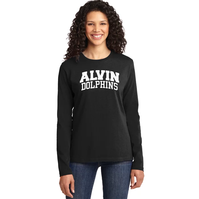 Alvin Dolphins Ladies Long Sleeve Shirt