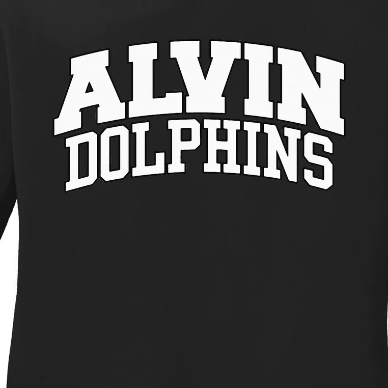 Alvin Dolphins Ladies Long Sleeve Shirt